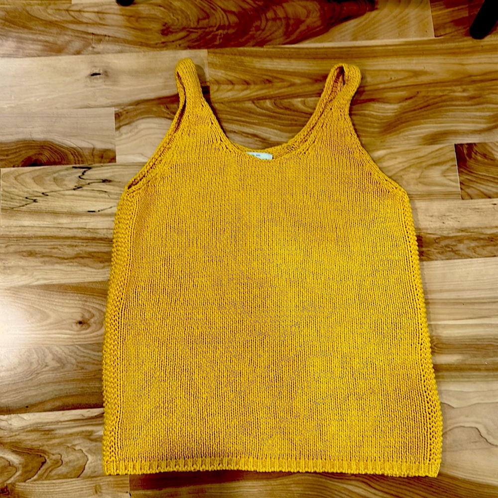 Lucky Brand crocheted tank top